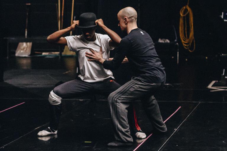 Alban Costello gets direction from Goyo Montero.