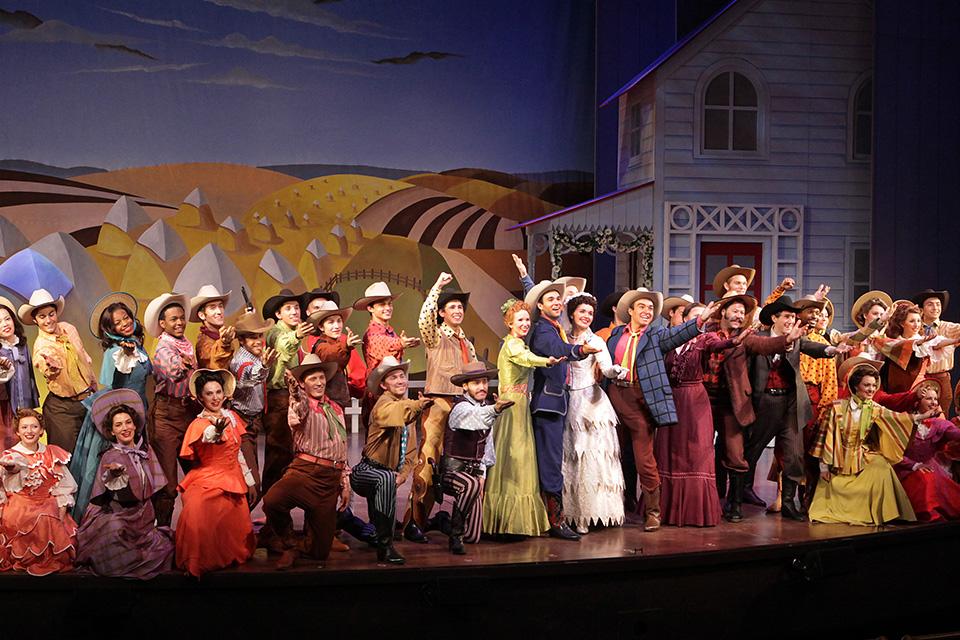 Cynthia Settje returned to UNCSA in 2011 to assist the UNCSA Dance Costume Shop in preparing costumes for the all-school musical, "Oklahoma!" / Photo: Donald Dietz