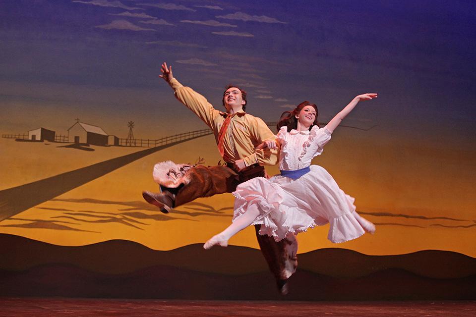 Cynthia Settje returned to UNCSA in 2011 to assist the UNCSA Dance Costume Shop in preparing costumes for the all-school musical, "Oklahoma!" / Photo: Donald Dietz