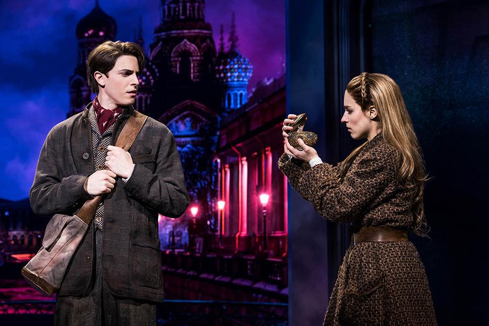 Anya, the title character in "Anastasia" on Broadway, sports a coat built by Redthreaded and designed by Linda Cho. / Photo: Matthew Murray
