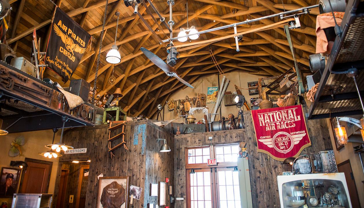 Jock Lindsey's Hangar Bar, located at Disney Springs in Kissimmee, Florida, was set dressed by alumnus Nathaniel Gearhart.