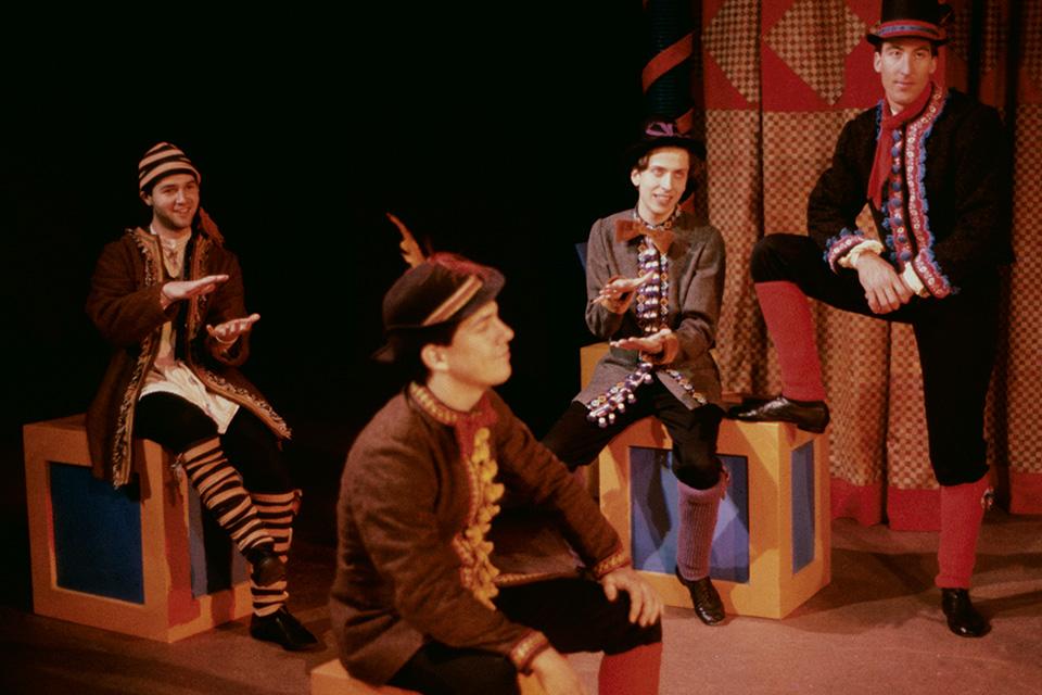 Chris Parnell (second from left) in UNCSA's production of "Story Theatre." / Photo: Kurt Eslick, courtesy of UNCSA Archives