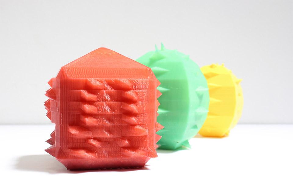 Justus Harris' colorful, individualized, handheld sculptures are a tangible way to showcase health information.