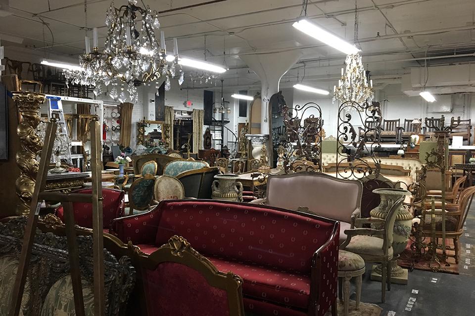 Bieler's company, Eclectic/Encore Props, is housed in a 95,000 sq ft warehouse in Long Island City, New York and has the largest inventory selection on the East Coast. 