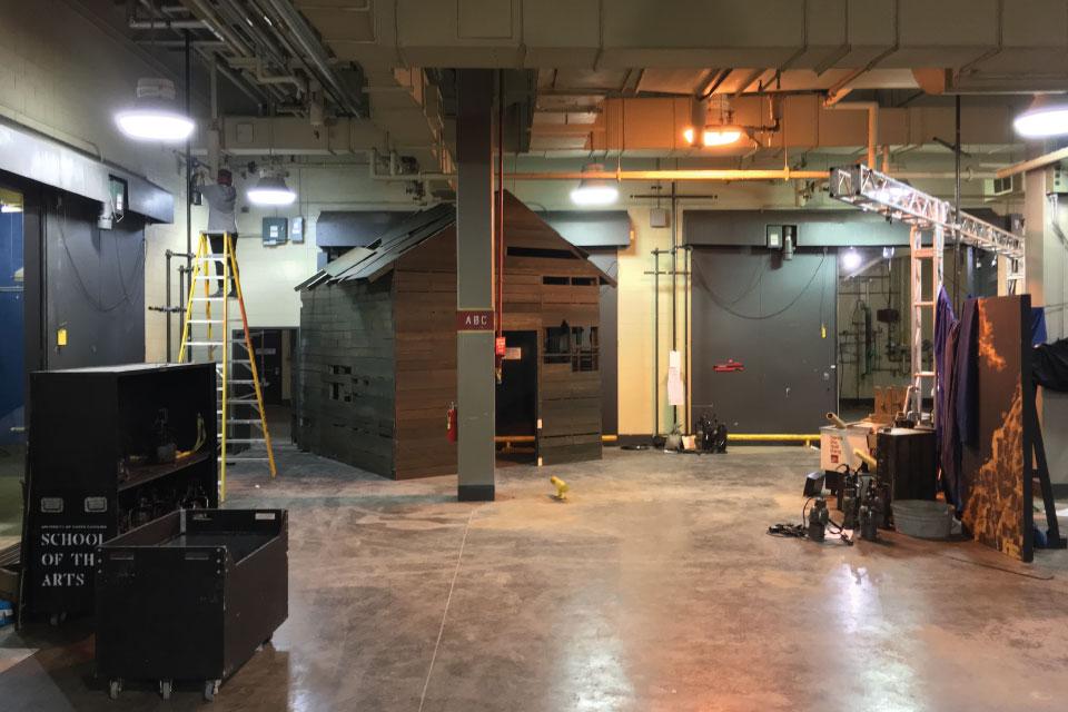 "Still Life with Rocket" utilizes old warehouse space in Whitaker Park, forging a connection between Winston-Salem's tobacco history and the future of devised theater productions. / Photo courtesy of Jacob Ostdiek