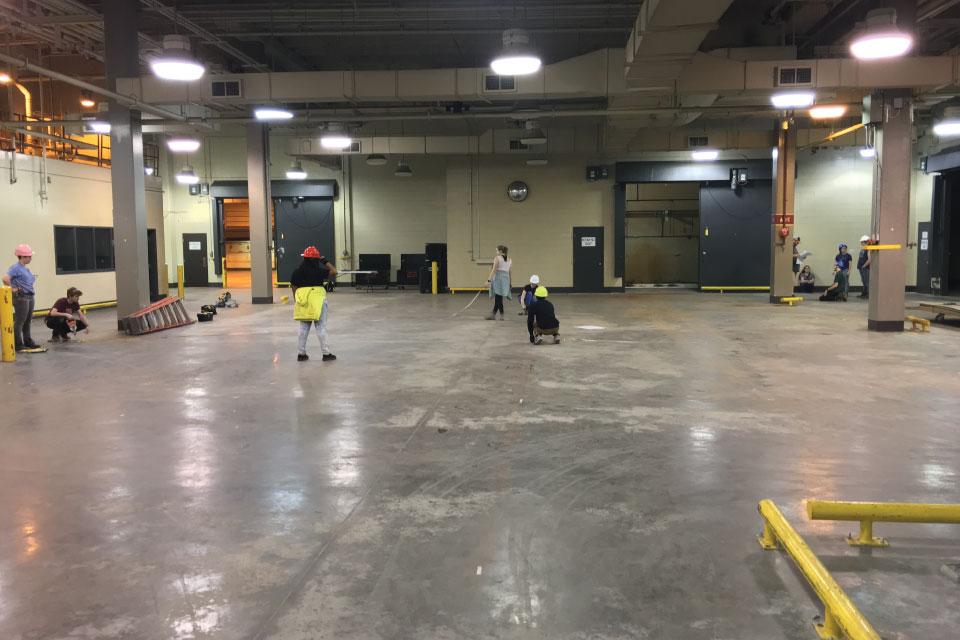 "Still Life with Rocket" utilizes old warehouse space in Whitaker Park, forging a connection between Winston-Salem's tobacco history and the future of devised theater productions. / Photo courtesy of Jacob Ostdiek