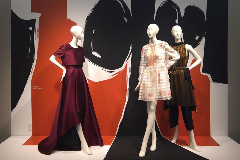 Display installations designed by Matz for Saks Fifth Avenue.