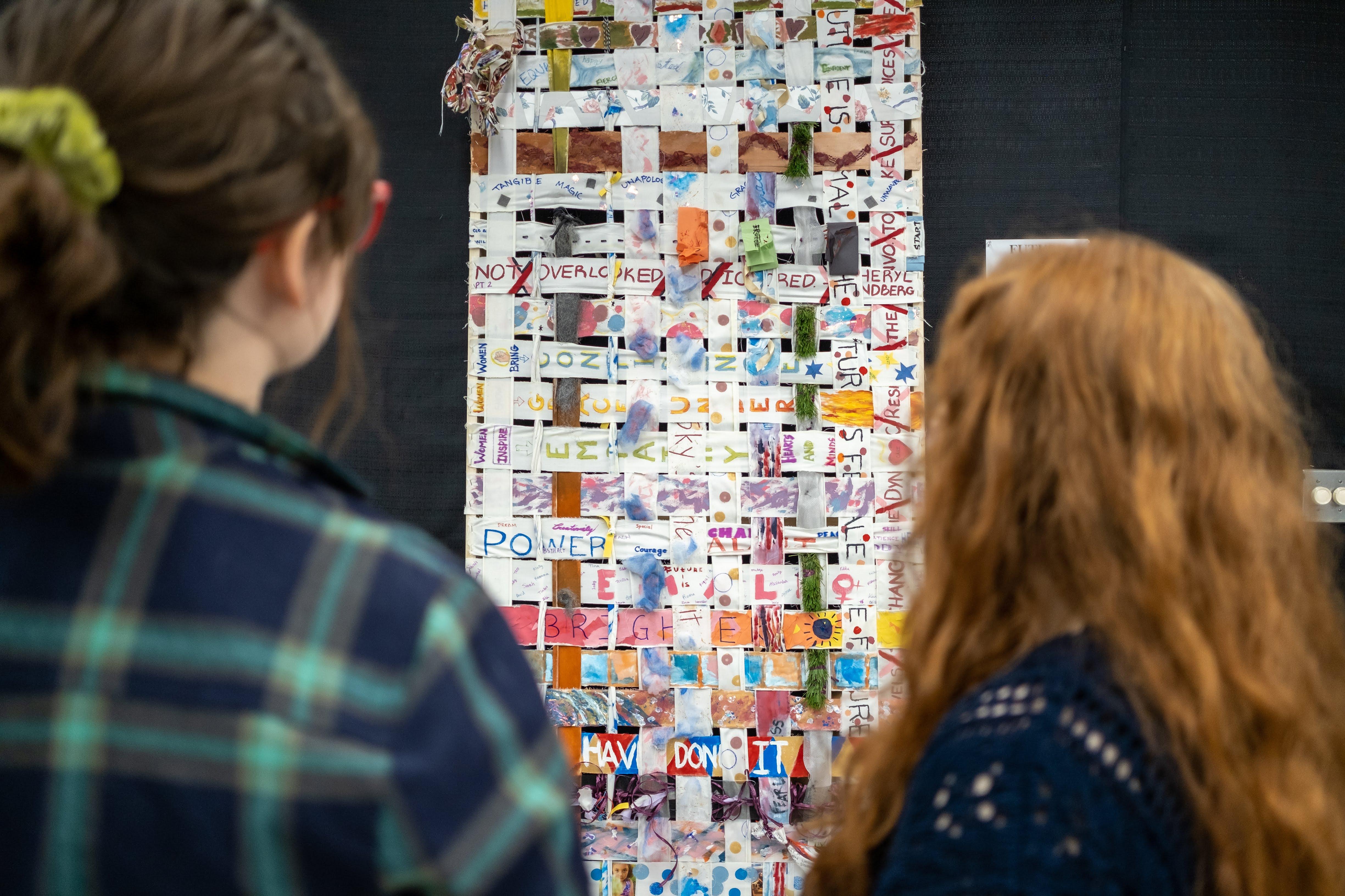 Design & Production students view the "Future" project. / Photo: Raunak Kapoor