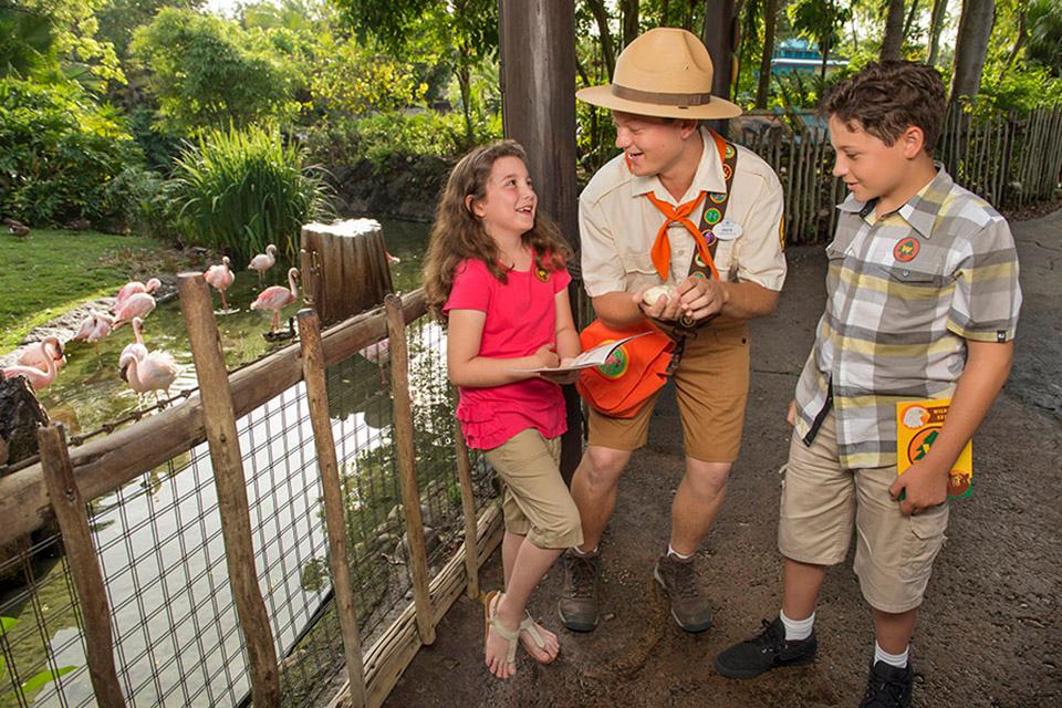 Inspired by the Pixar movie "Up," the Wilderness Explorers challenge in Disney's Animal Kingdom that Gearhart collaborated on teaches guests different wilderness skills. / Photo: Disney  