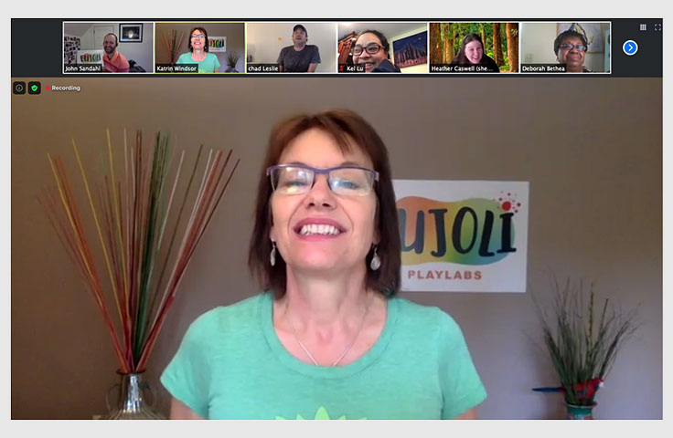 Breakout session, "Fujoli PlayLabs + Creativity: Creating and Connecting with Play, Fun, Joy and Lightness" with Katrin Windsor