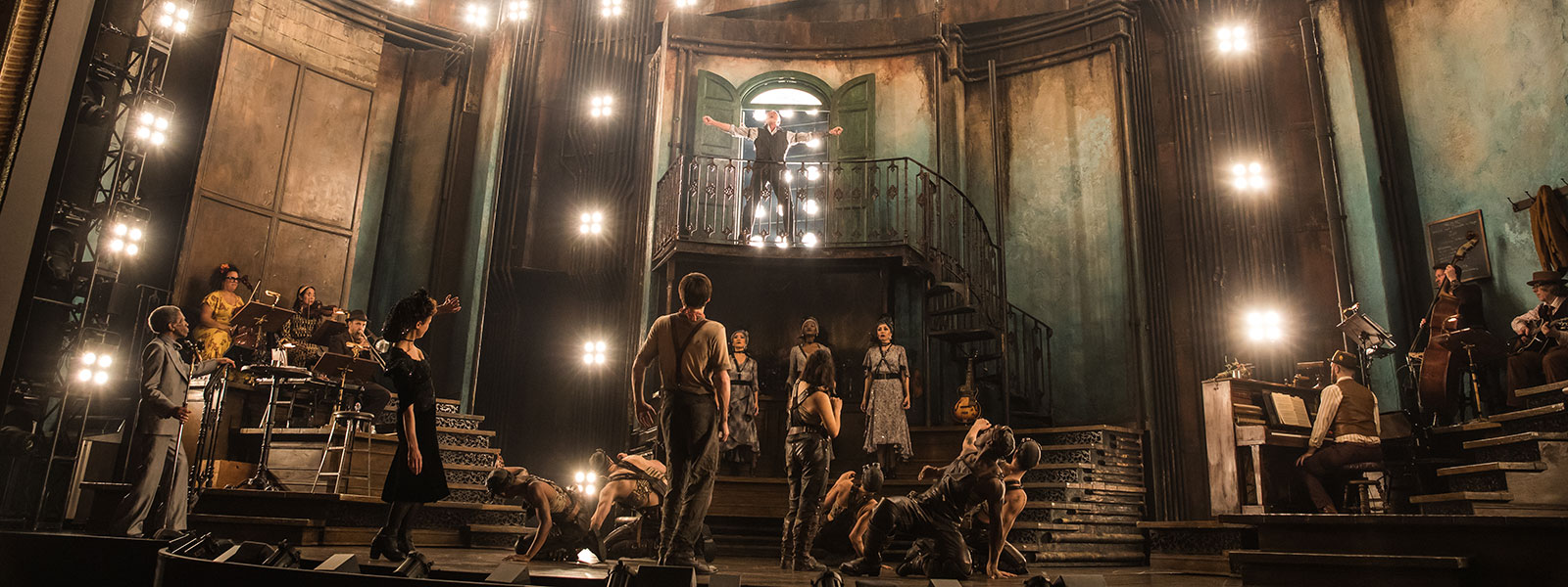 "Hadestown" on Broadway. Set design by Rachel Hauck. / Photos: Matthew Murphy