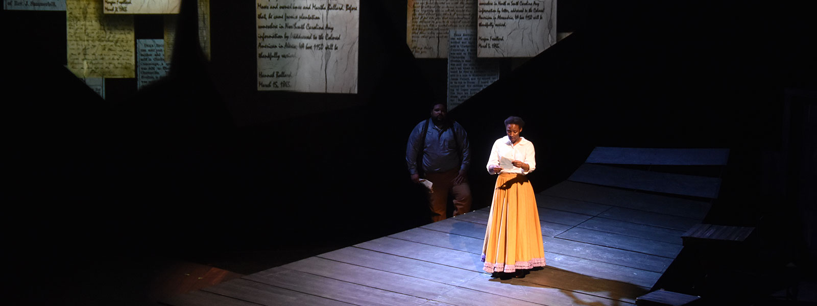 "Torn Asunder" at St. Louis Black Rep, 2018, co-commissioned and with lighting design by Perkins