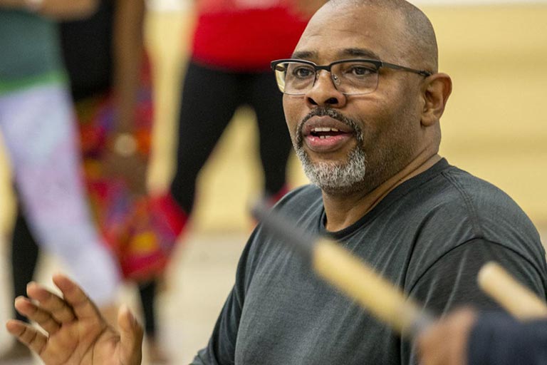 Wesley Williams, guest artist, spring semester | Artistic Director, Suah African Dance Theatre