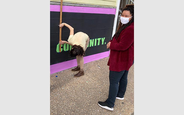 Workman's projects included four main programs: Mom’s Night Out, an ice cream social, a pig pickin’ and a Black History Month mural.