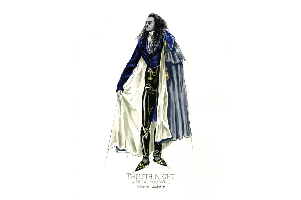 "Twelfth Night" theoretical design by Bee Gable.