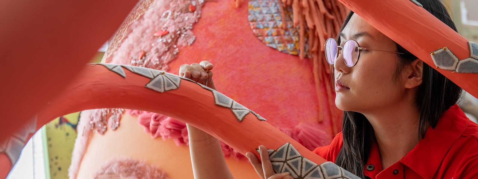 Amanda Phingbodhipakkiya in the studio. / Photo: Deb Fong