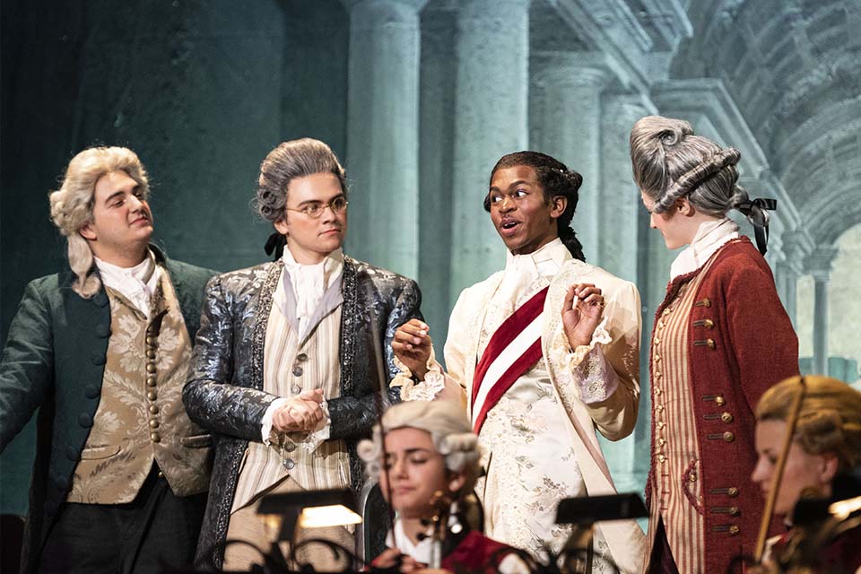 UNCSA Schools of Drama, Music, and Design and Production present "Amadeus" by Peter Shaffer. / Photo: Allison Isley