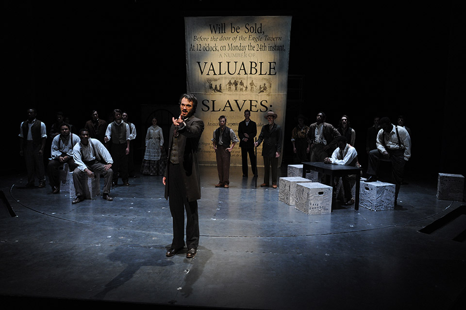 As a student, Julio worked on the 2011 Drama production of "Harpers Ferry" / Photo: Steve Davis