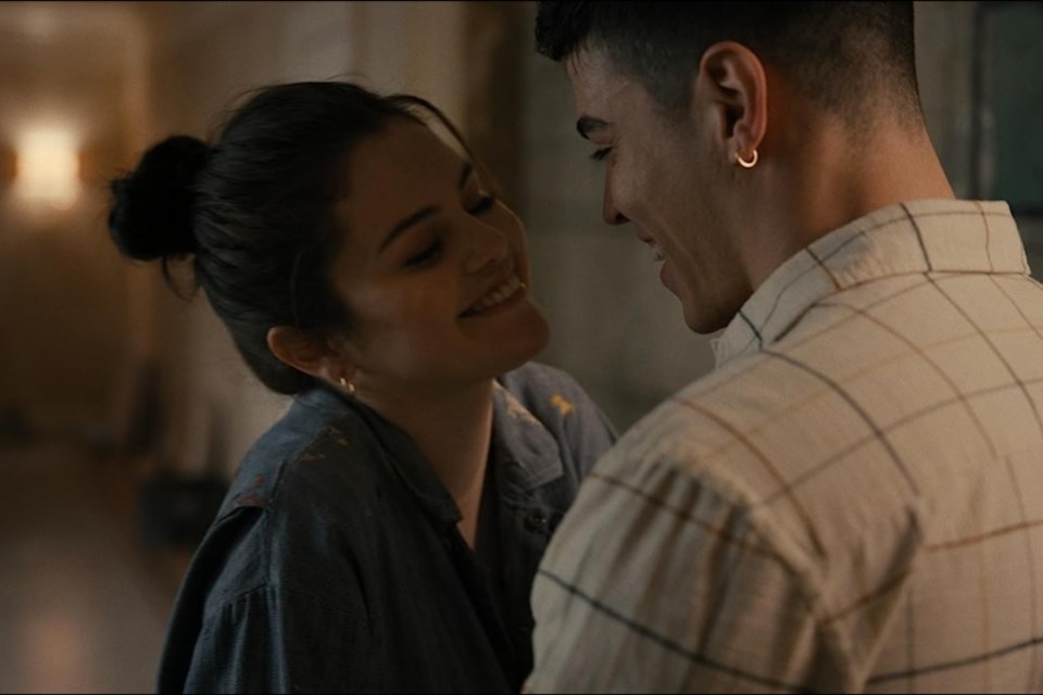 Selena Gomez and Aaron Dominguez in "Only Murders in the Building."