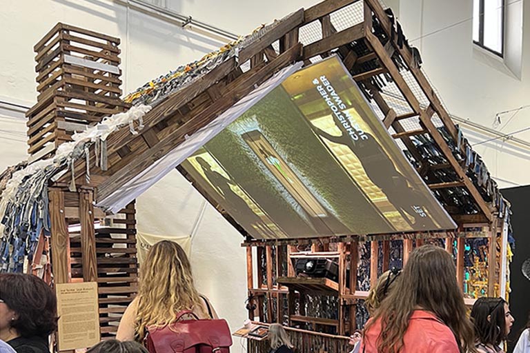 The "Our Home" installation at the 2023 Prague Quadrennial.