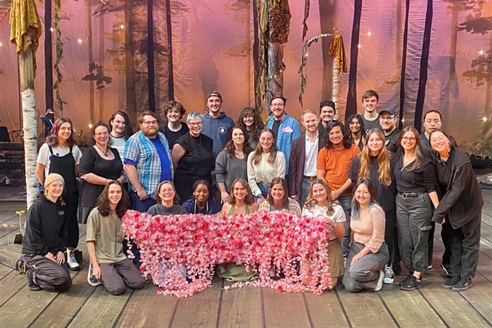 Lani Skelley Yeatts served as Production Manager for the recent fall musical "As You Like It" directed by Drama faculty Andy Paris. / Photo: courtesy of Yeatts