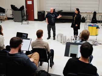 Minas gives a master class for UNCSA students