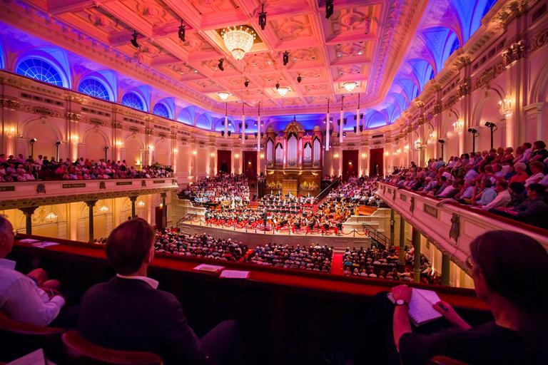 The National Youth Orchestra played in Concertgebouw in Amsterdam, Holland on July 21, as part of the Robeco Summer Nights at the Royal Concertgebouw in Amsterdam, Holland. Photo: Chris Lee