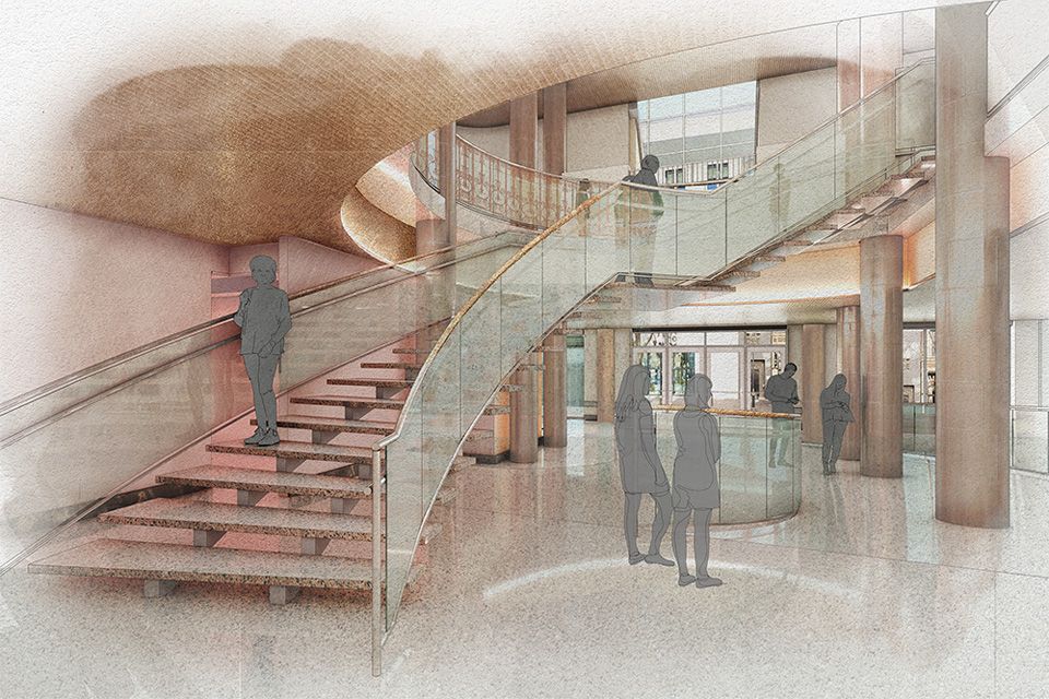 Stevens Center renovation rendering