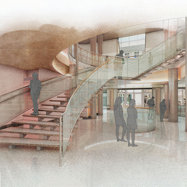 Stevens Center renovation rendering