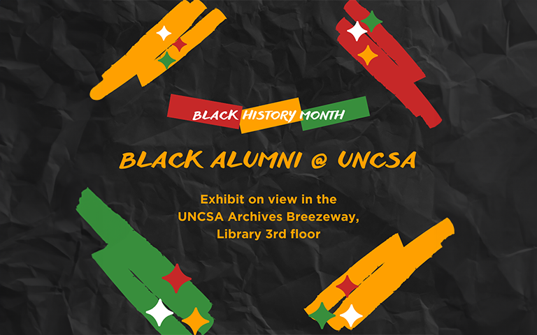 UNCSA Archives Black Alumni exhibit