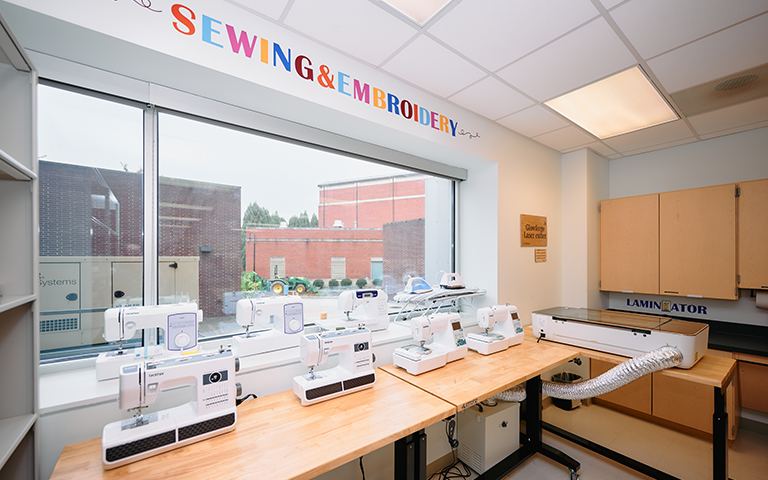 Makerspace Sewing & Embroidery room