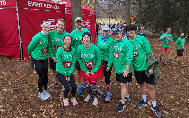 Team UNSA at the Mistletoe Run