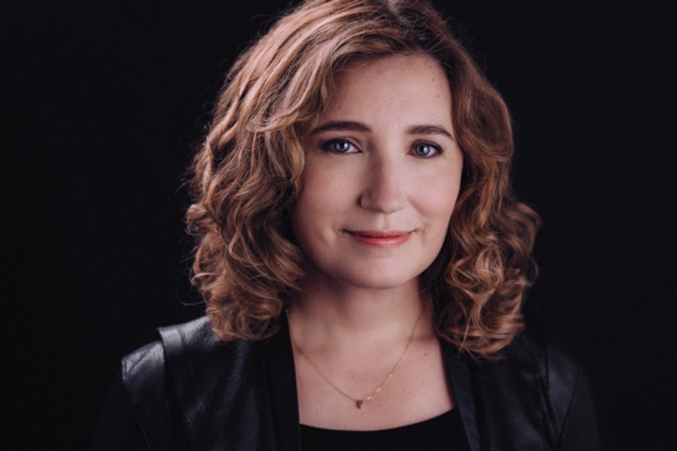 A close-up of Christina Grant smiling