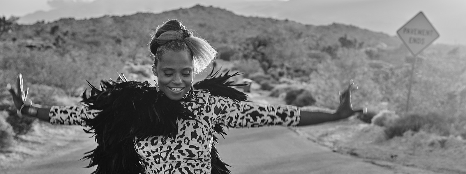 Cassandra Creech posing in the Southwest