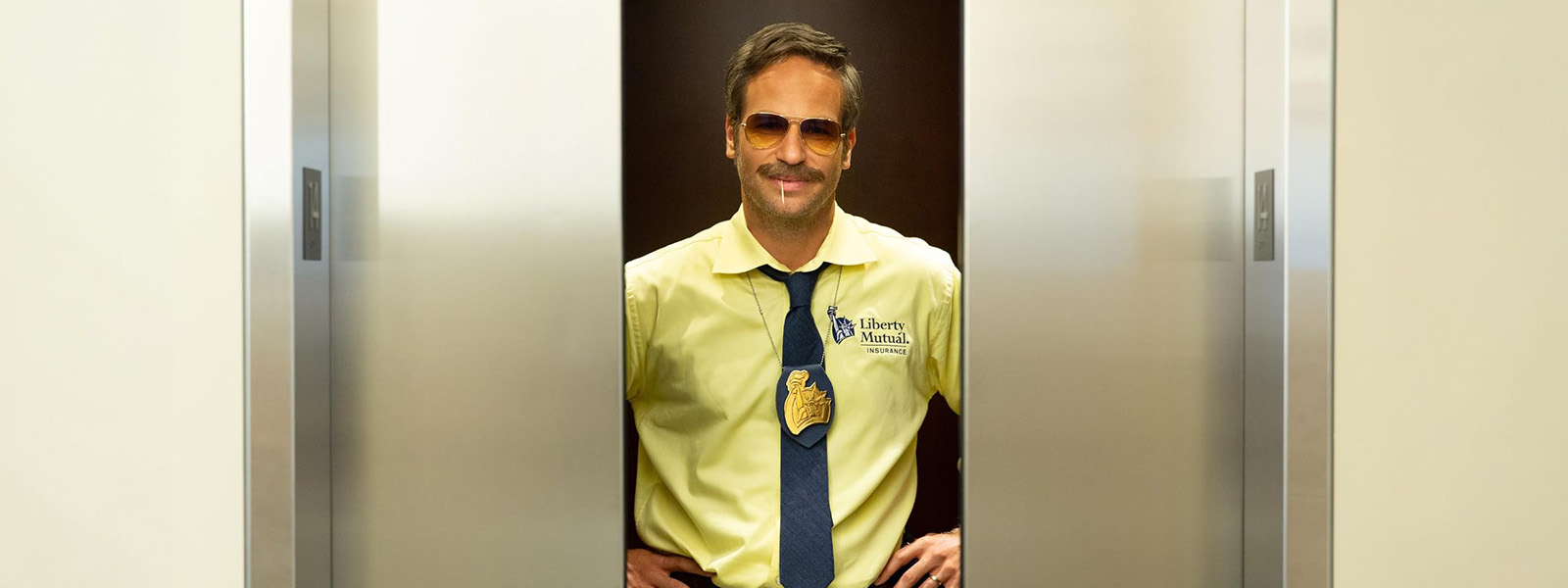 David Hoffman as Doug in a "Limu Emu & Doug" Liberty Mutual skit