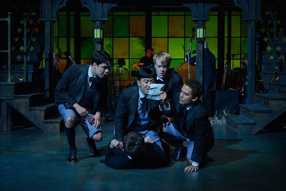Zion Jang in the cast of Spring Awakening
