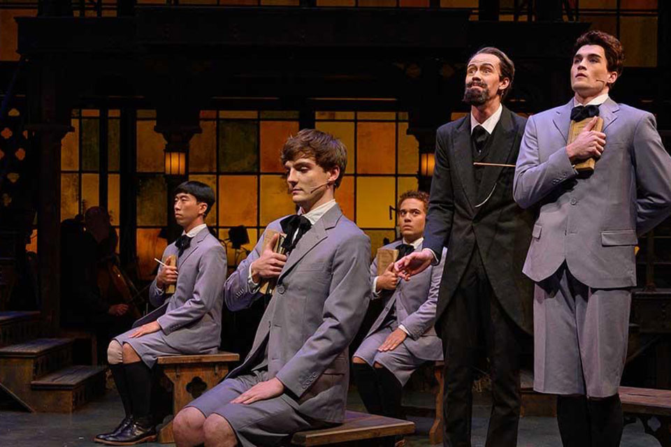 Zion Jang in the cast of Spring Awakening