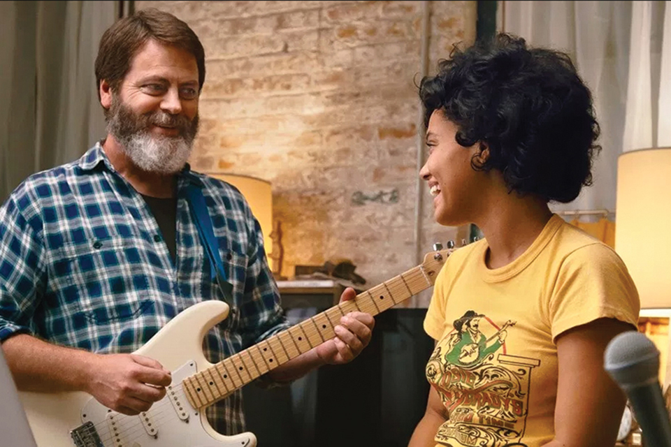 Kiersey Clemons and Nick Offerman in "Hearts Beat Loud"