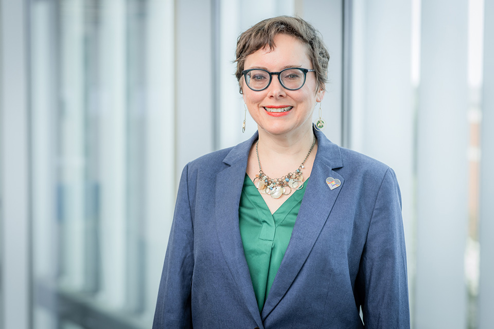 A headshot of Anne Medlock-Ely