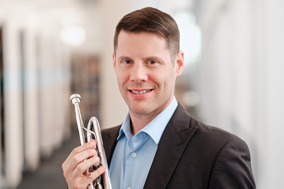 David Dash teaches trumpet in the School of Music.