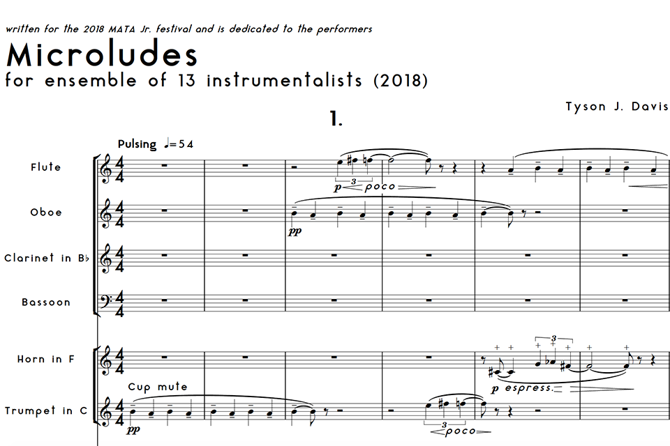 score page for microludes