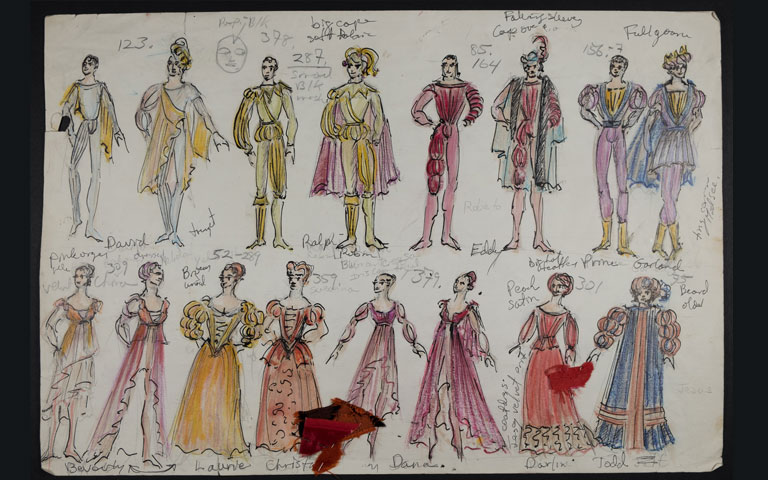 Costume design illustrations of The Nutcracker by Christina Giannini