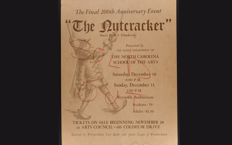 An archived program of "The Nutcracker" 