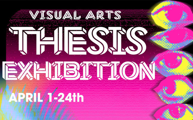 visual arts exhibition flyer