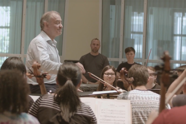 Conductor Valery Gergiev leads a rehearsal