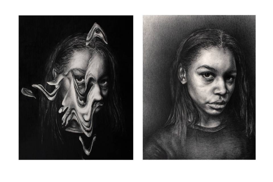 Artwork by Anna Ervin won awards at the Scholastic Arts distric competition