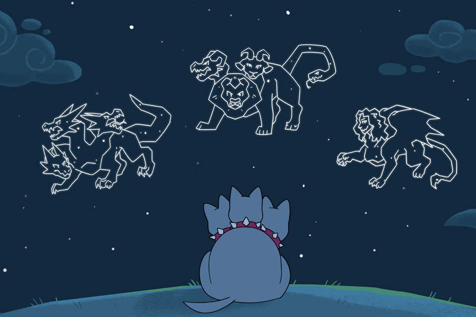 "Good Boy Cerberus" is a third-year animation 