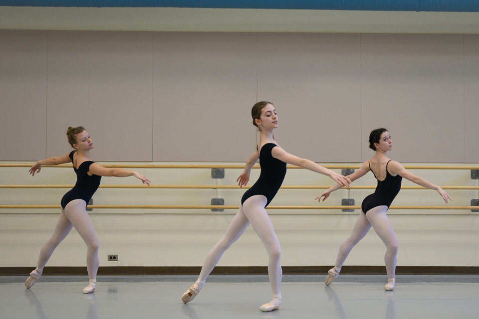 Women's Ballet Class in Studio