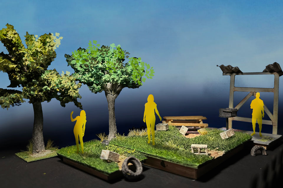 "Barbecue" rendering / Photo: Tierney Brennan, scenic designer