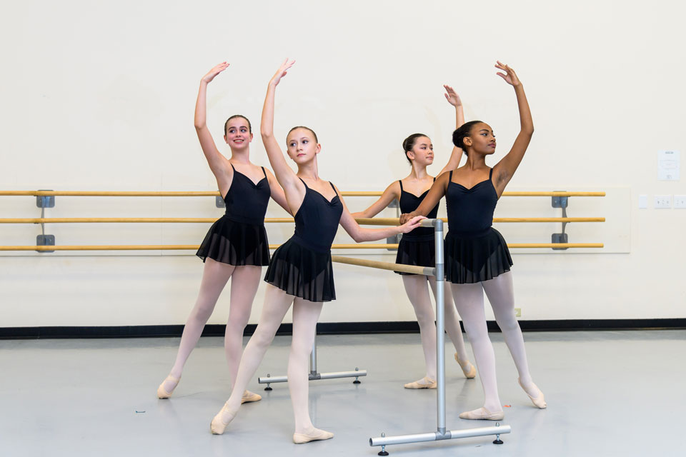 Advanced Preparatory Dance students / Photo: Andrew Bowen
